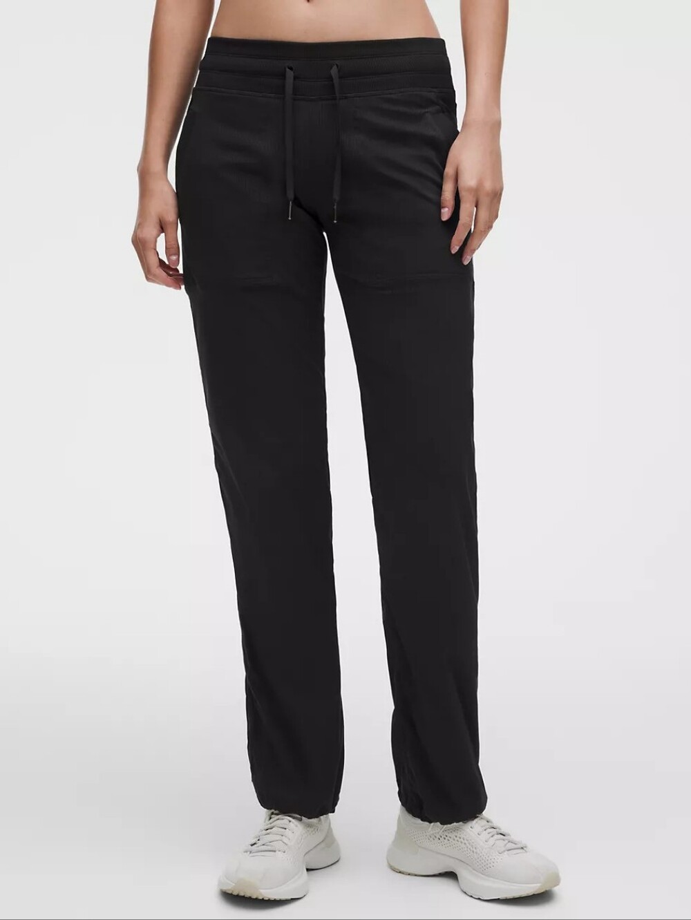 Women's Lululemon Mid Rise Black Dance Studio Pants 25" Inseam